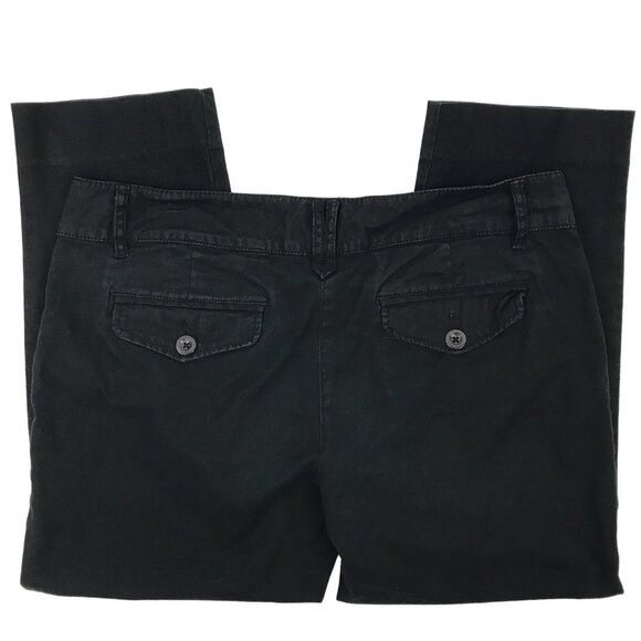 Old Navy Womens Black StretchMid Rise Flap Pocket Crop Pant Size 10 - Picture 3 of 6
